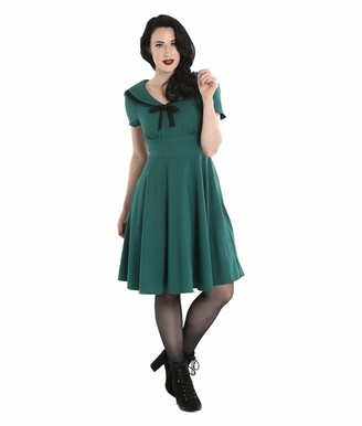 Hell Bunny Shortsleeve Dress green elegant Fashion Dresses Shortsleeve Dresses 