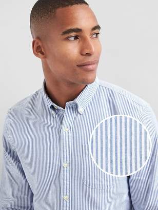 Gap Oxford bengal stripe slim fit shirt