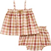 Thumbnail for your product : Bonpoint Kids' Loraine Gingham Print Cotton Voile Top & Bloomers Set