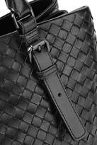 Thumbnail for your product : Bottega Veneta Roma Large Intrecciato Leather Tote - Black