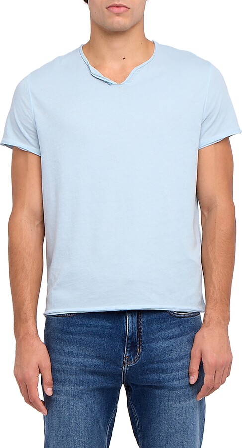 Zadig & Voltaire Monastir Rock Short Sleeve Henley Tee