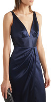 Thumbnail for your product : Naeem Khan Draped Silk-satin Gown