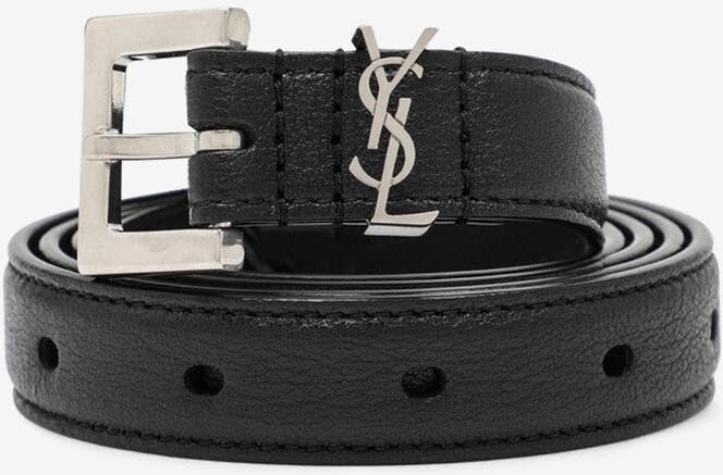 saint laurent logo belt