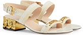 Thumbnail for your product : Gucci Women's sandal with chain-shaped heel