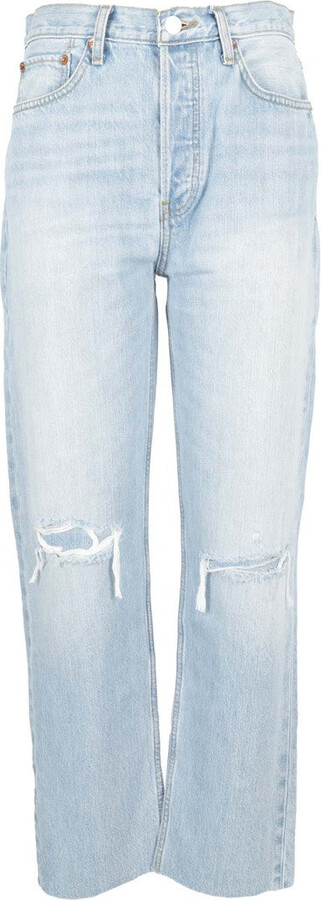 RE/DONE High-Waisted 70S Stove Pipe Jeans