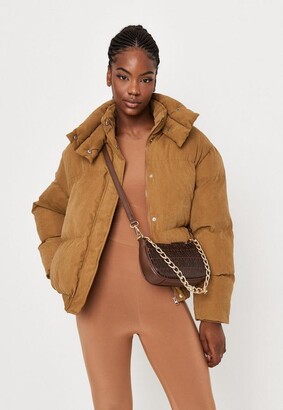 Missguided Tall Sand Soft Touch Ultimate Plush Puffer Jacket - ShopStyle