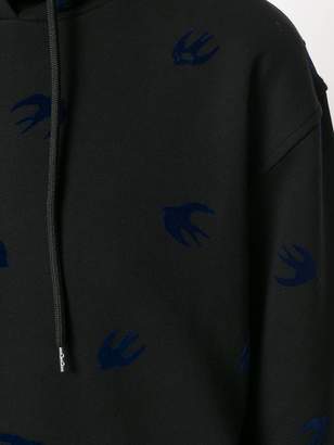 McQ swallow print hoodie