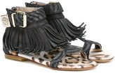 Thumbnail for your product : Roberto Cavalli Junior Fringed Sandals