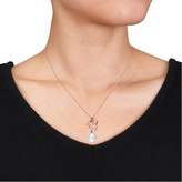 Thumbnail for your product : Laura Ashley 10-10.5mm Freshwater Cultured Pearl and Diamond 10K Rose Gold Pendant