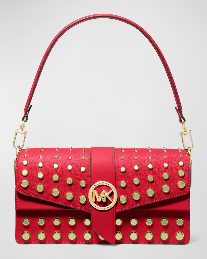 MICHAEL Michael Kors Greenwich Medium Studded Convertible Shoulder Bag