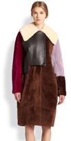 Thumbnail for your product : 3.1 Phillip Lim Colorblock Shearling Coat