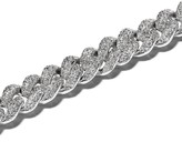 Thumbnail for your product : Shay 18kt White Gold Curb Chain Diamond Bracelet