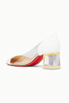 Thumbnail for your product : Christian Louboutin Provisore 65 Patent-leather Pumps - White