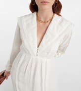 Thumbnail for your product : ALÉMAIS Francesca lace-trimmed linen midi dress