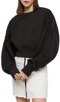 Thumbnail for your product : AllSaints Storn Balloon-Sleeve Cropped Sweatshirt