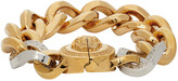 Thumbnail for your product : Versace Gold & Silver Medusa Chain Bracelet