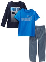 Thumbnail for your product : Puma Short Sleeve, Long Sleeve, & Pant Set (Little Boys)