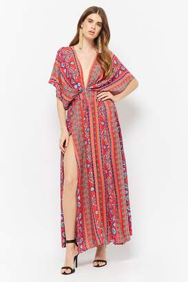 Forever 21 Selfie Leslie Abstract Billowy Maxi Dress