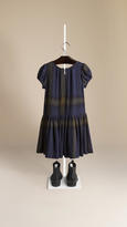 Thumbnail for your product : Burberry Pleat Pocket Check Dress