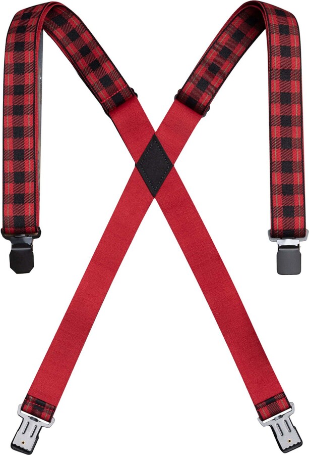 Arcade Jessup Plaid Suspenders, Men's, Black/Burnt