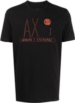 Thumbnail for your product : Armani Exchange logo-print detail T-shirt