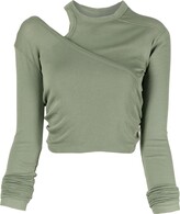 Cut-Out Detail Long-Sleeve Top 
