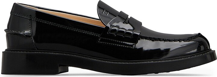 black leather shoes women