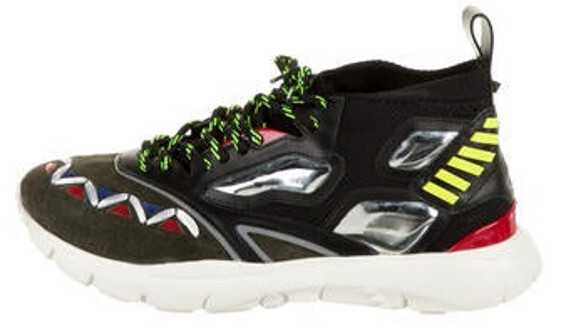 Valentino Rockstud Accents Sneakers Black -