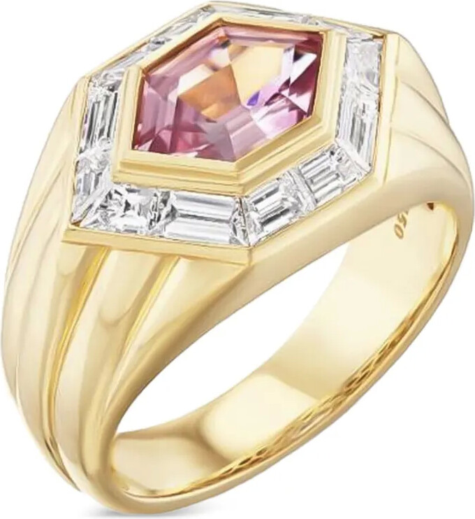 Sorellina 18K yellow gold Malaya diamond ring