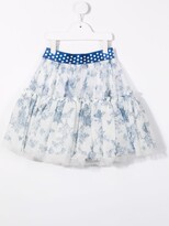Thumbnail for your product : MonnaLisa Tulle-Panelled Skirt