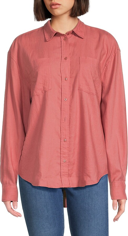 7 For All Mankind Linen Blend Shirt