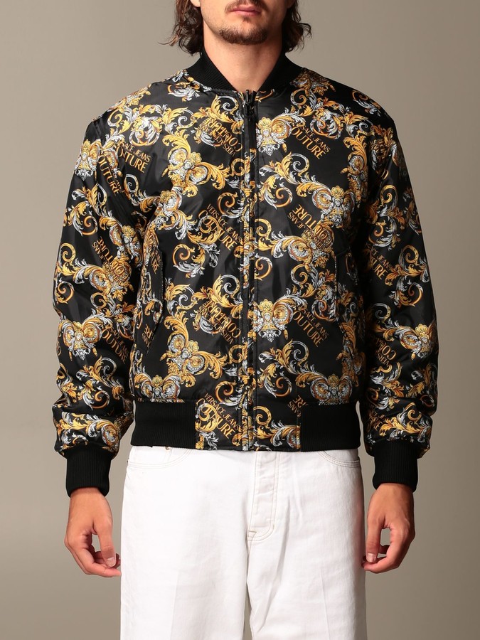 Versace Jeans Couture Reversible Bomber Jacket With Baroque Pattern -  ShopStyle Outerwear