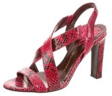 Thumbnail for your product : Devi Kroell Python Crossover Sandals