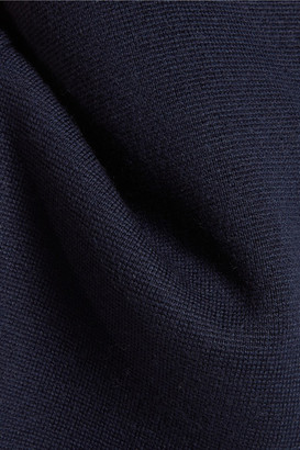 Iris and Ink Savannah Cold-Shoulder Milano-Knit Wool Top