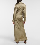 Thumbnail for your product : Simkhai Talita wrap satin maxi dress