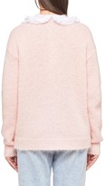 Thumbnail for your product : Miu Miu Broderie Anglaise Scalloped Collar Cardigan