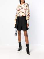 Thumbnail for your product : Diane von Furstenberg cropped pleated front blouse