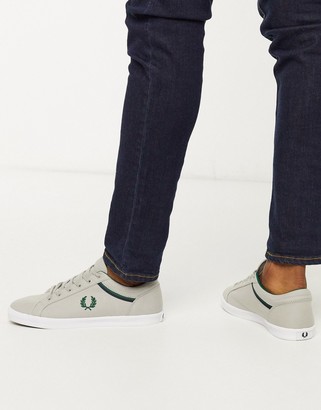 Fred Perry Baseline canvas sneakers in gray - ShopStyle Clothes and Shoes