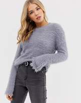 Thumbnail for your product : Glamorous fluffy crew neck jumper