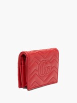 Thumbnail for your product : Gucci GG Marmont Quilted-leather Wallet - Red