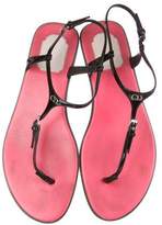 Thumbnail for your product : Christian Dior Patent Leather Thong Sandals