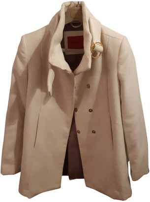 MANGO White Polyester Coats