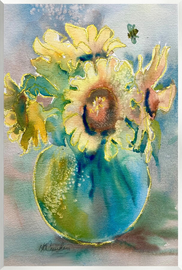 Stupell Industries Modern Yellow Daisies Botanical & Floral Painting Unframed Art Print Wall Art, 13 x 19