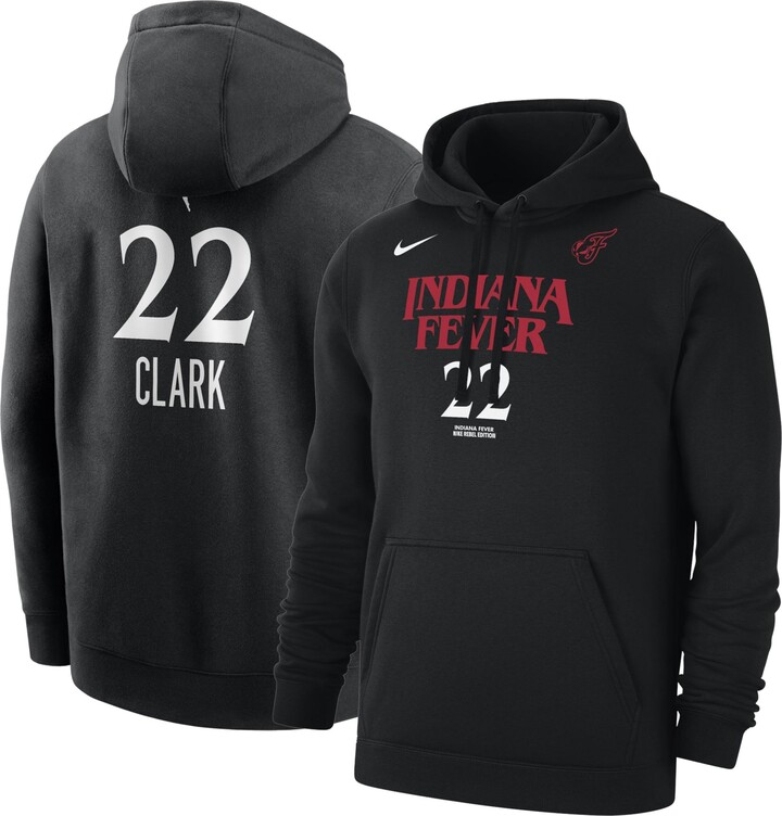 Nike Adult Indiana Fever Caitlin Clark #22 Rebel Pullover Hoodie, Men's, Small, Black