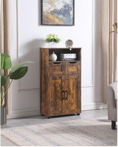 Bella Depot BellaDepot42.5''HTallStorageCabinetBathroomStorageCabinetwith2LargeDrawer