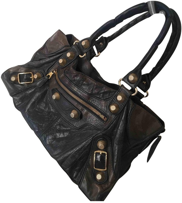 navy leather handbags