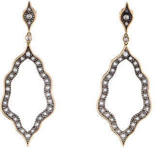 Moritz Glik Two-Tone Diamond Arabesque Drop Earrings