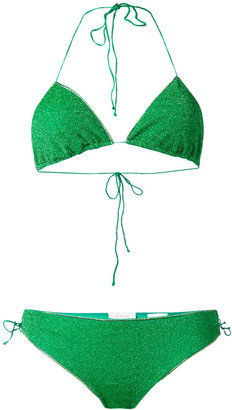 Oseree - lurex bikini set - women - Polyamide/Polyester/Spandex/Elastane - S