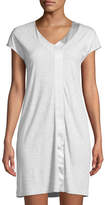 Thumbnail for your product : Hanro Elara Cap-Sleeve Satin-Trim Nightgown