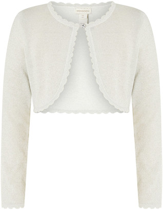 baby silver cardigan